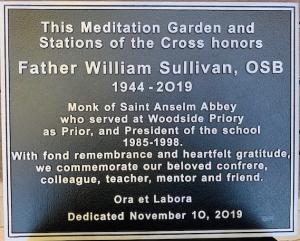 Father William - Garden Plaque at Woodside