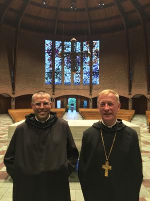 Brother Amadeus and Abbot Mark