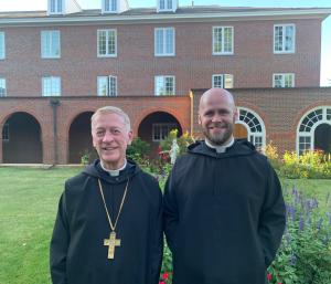 Abbot Mark Cooper and Brother George Rumley