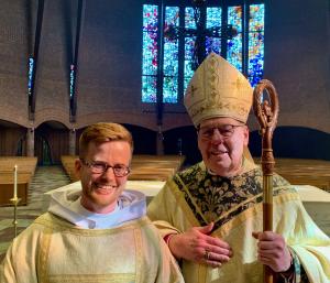 Father Celestine and Bishop Deeley