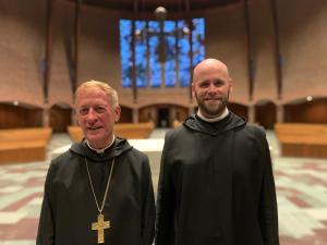 Abbot Mark Cooper, O.S.B. & Brother George Rumley, O.S.B.