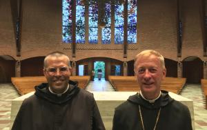 Brother Amadeus and Abbot Mark