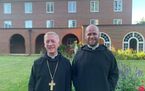 Abbot Mark Cooper and Brother George Rumley